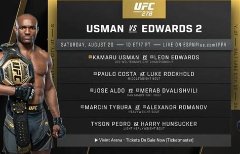 ufc 278 main card.